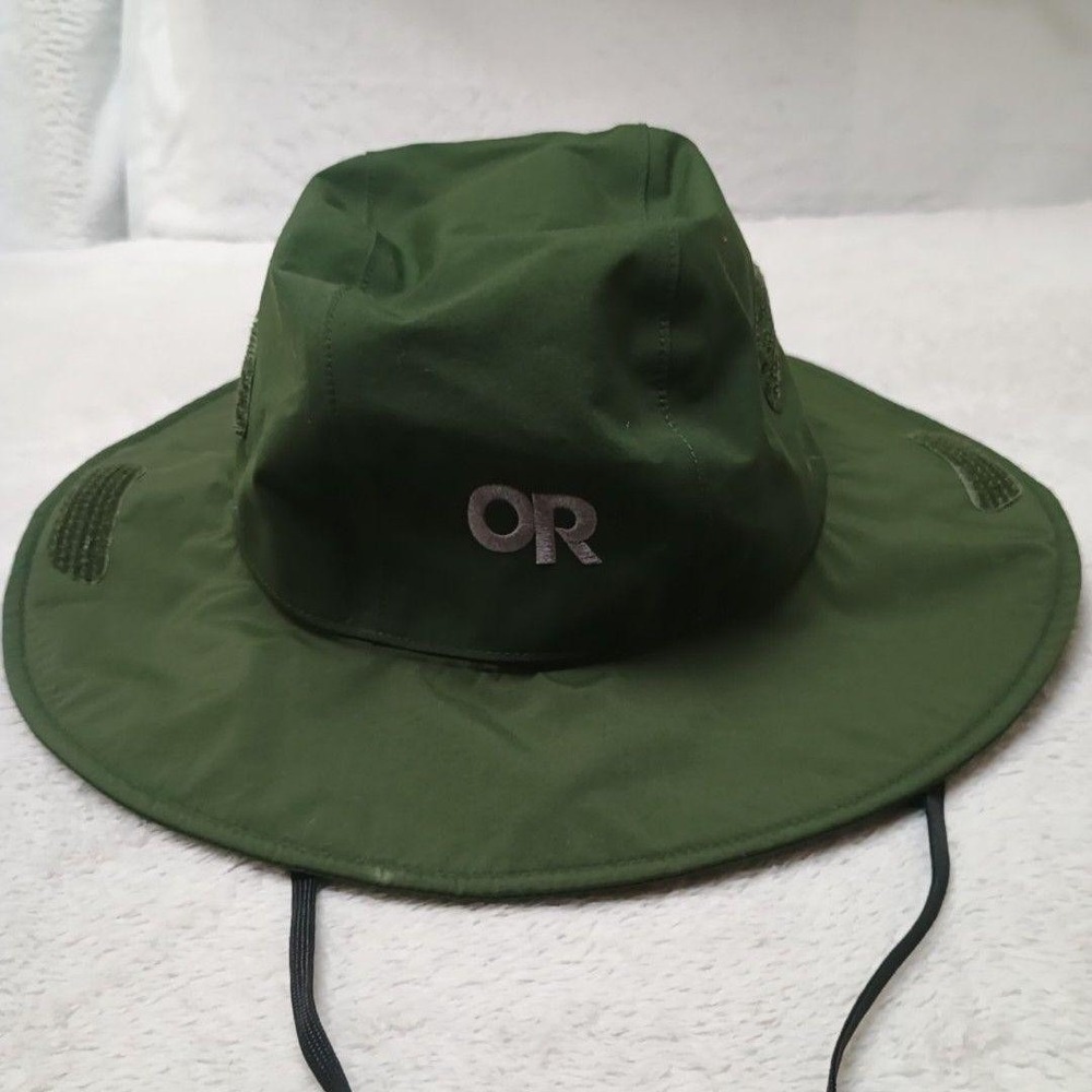 Outdoor Research Hat Cap Boonie Mens M Green Gore-Tex Seattle Rain Hat V083
